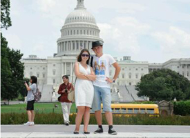 Photo Summer 2012 Washington, D.C. (Anna N. and Maksym K., Ukraine)